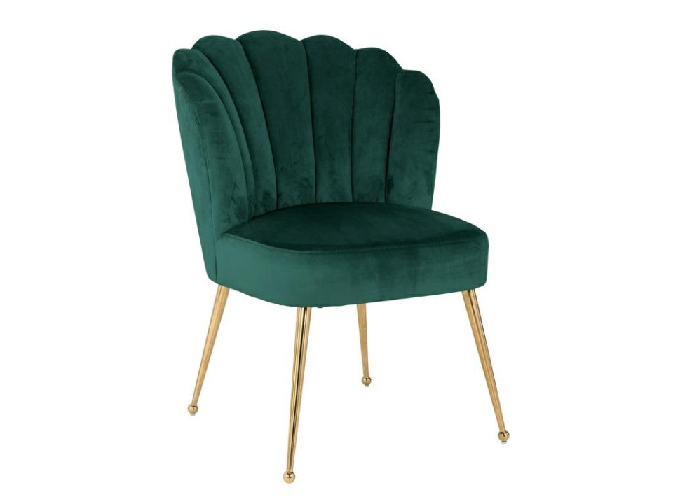 Krzesło RICHMOND  PIPPA GREEN - welur, podstawa złota - Richmond Interiors